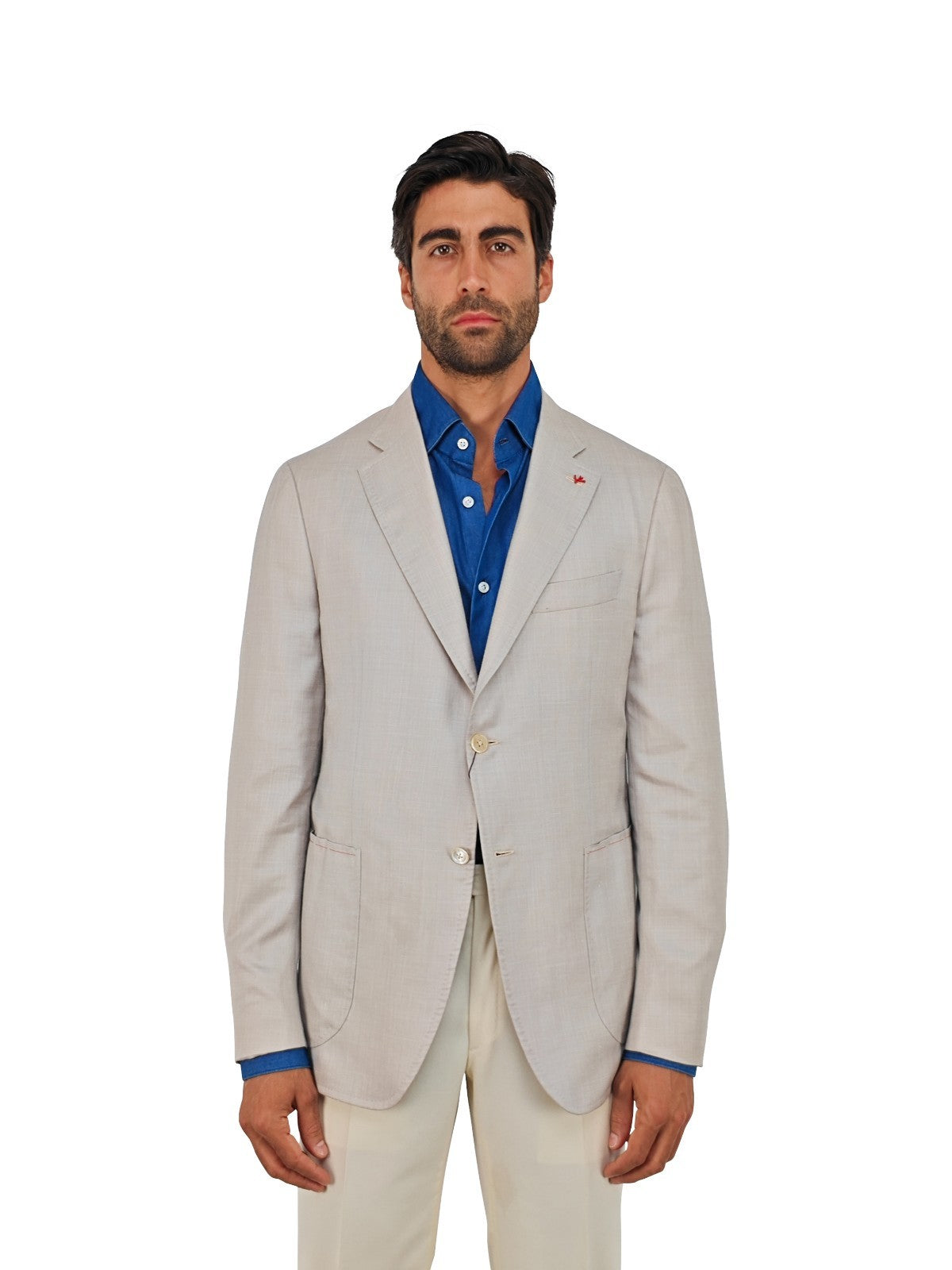 $5400 ISAIA NAPOLI Beige Jacket Sport Coat Cashmere Silk Linen 42 US 52 EU 8L