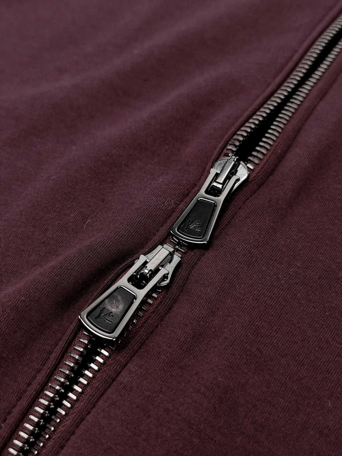$2600 ISAIA NAPOLI Burgundy Hooded Tracksuit Jogging Jersey Cotton Size L
