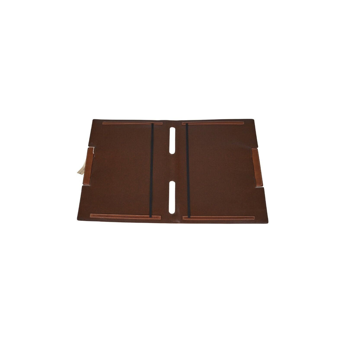 $950 LUXURY DELL'GA MILANO Document Folders Handbag Leather Removable Handles