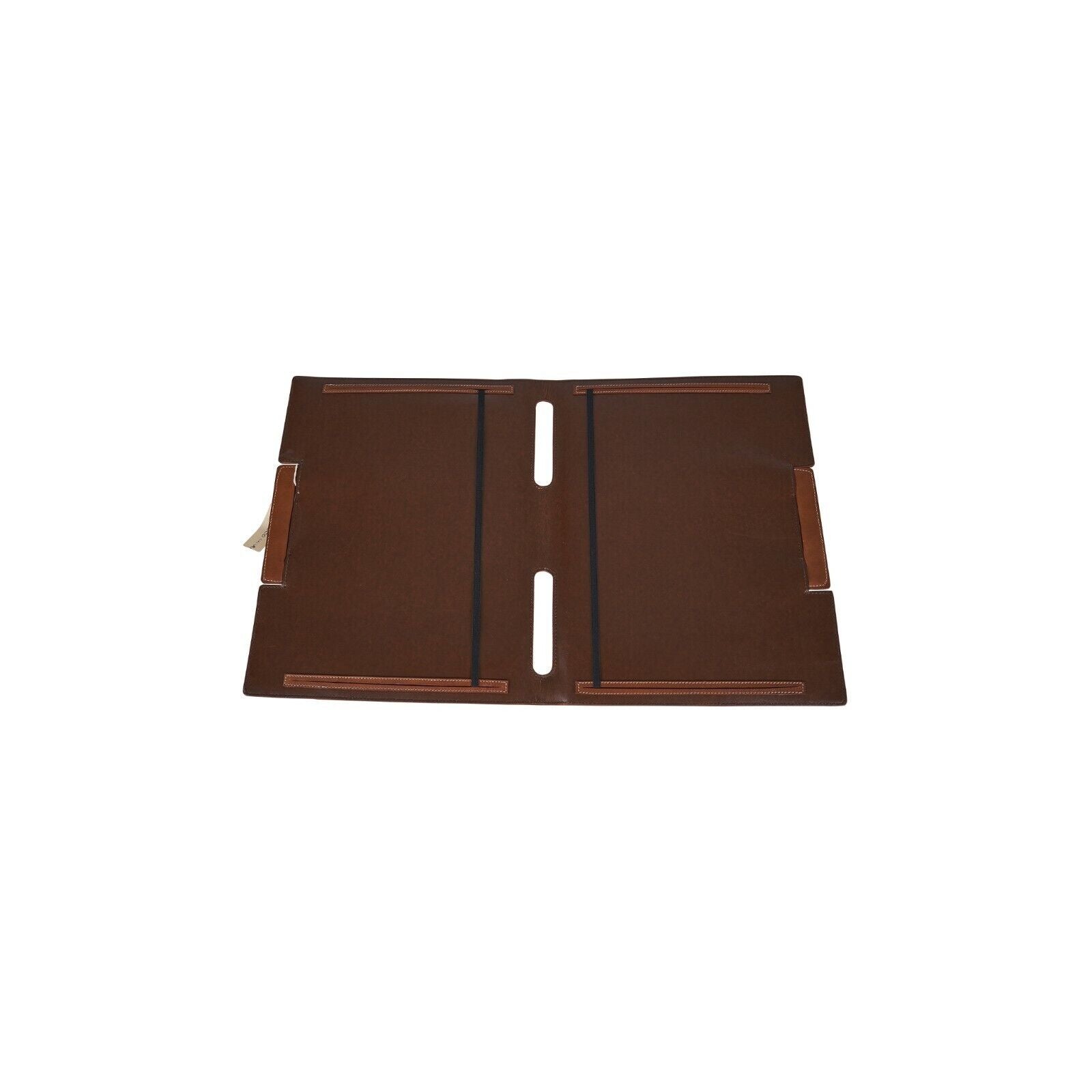 $950 LUXURY DELL'GA MILANO Document Folders Handbag Leather Removable Handles