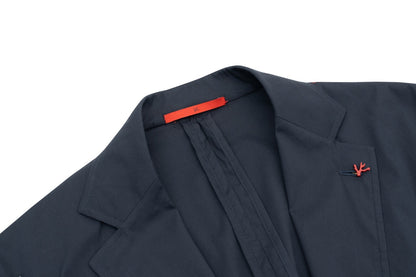$3200 ISAIA NAPOLI "Comfort" Blue Jacket Sport Coat Cotton 38 US / 48 EU 8R