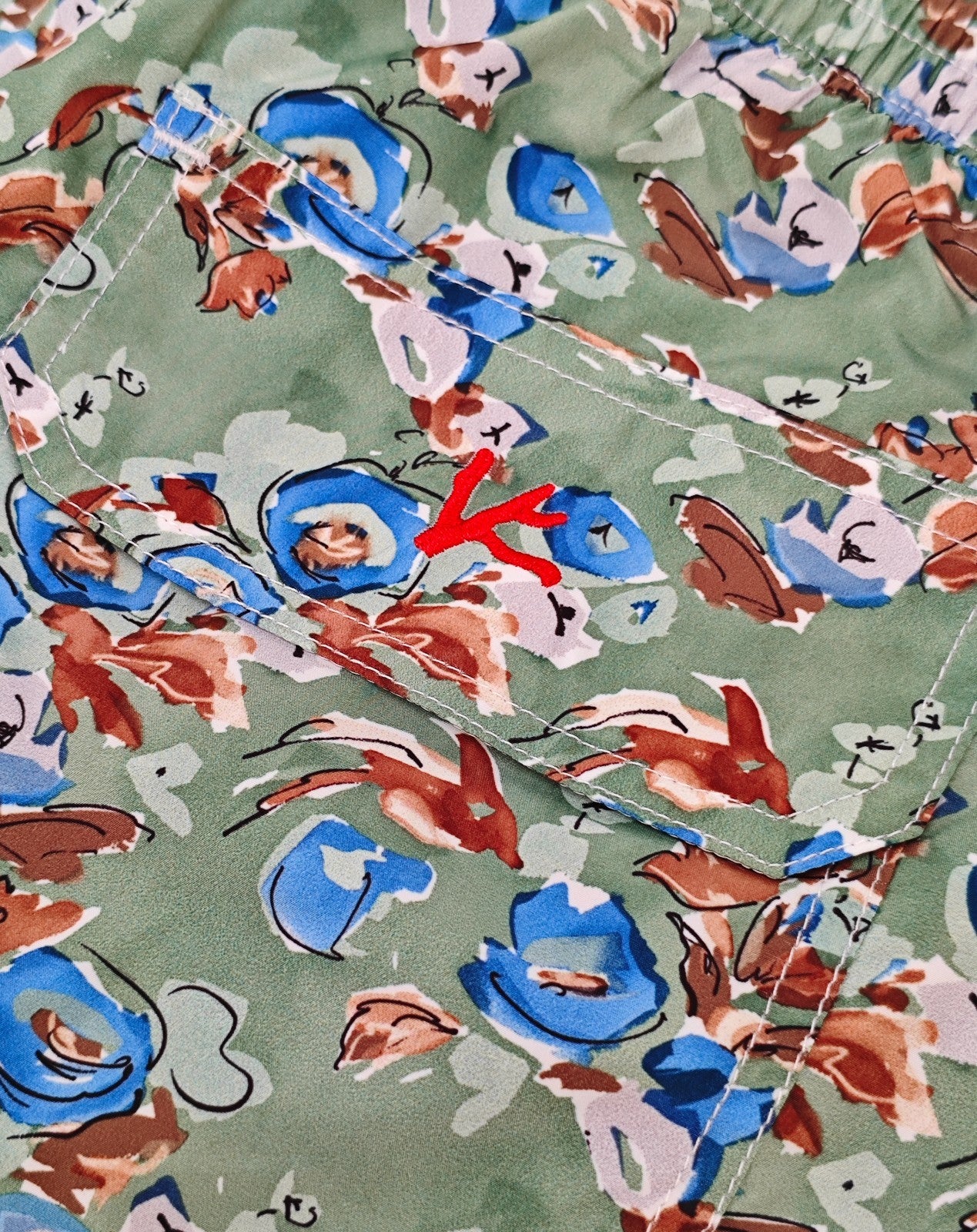 395$ ISAIA NAPOLI "Abstract" Swimsuit Swim Trunks whit Drawstring Waist Size S