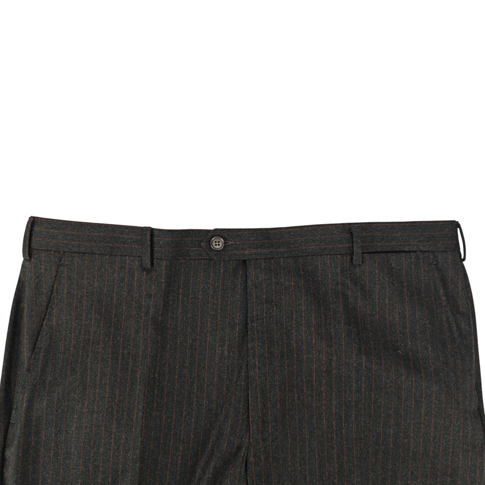 MACO by RAFFAELE CARUSO Gray Pinstripe Suit Superfine 120's Wool 46 US / 56 IT