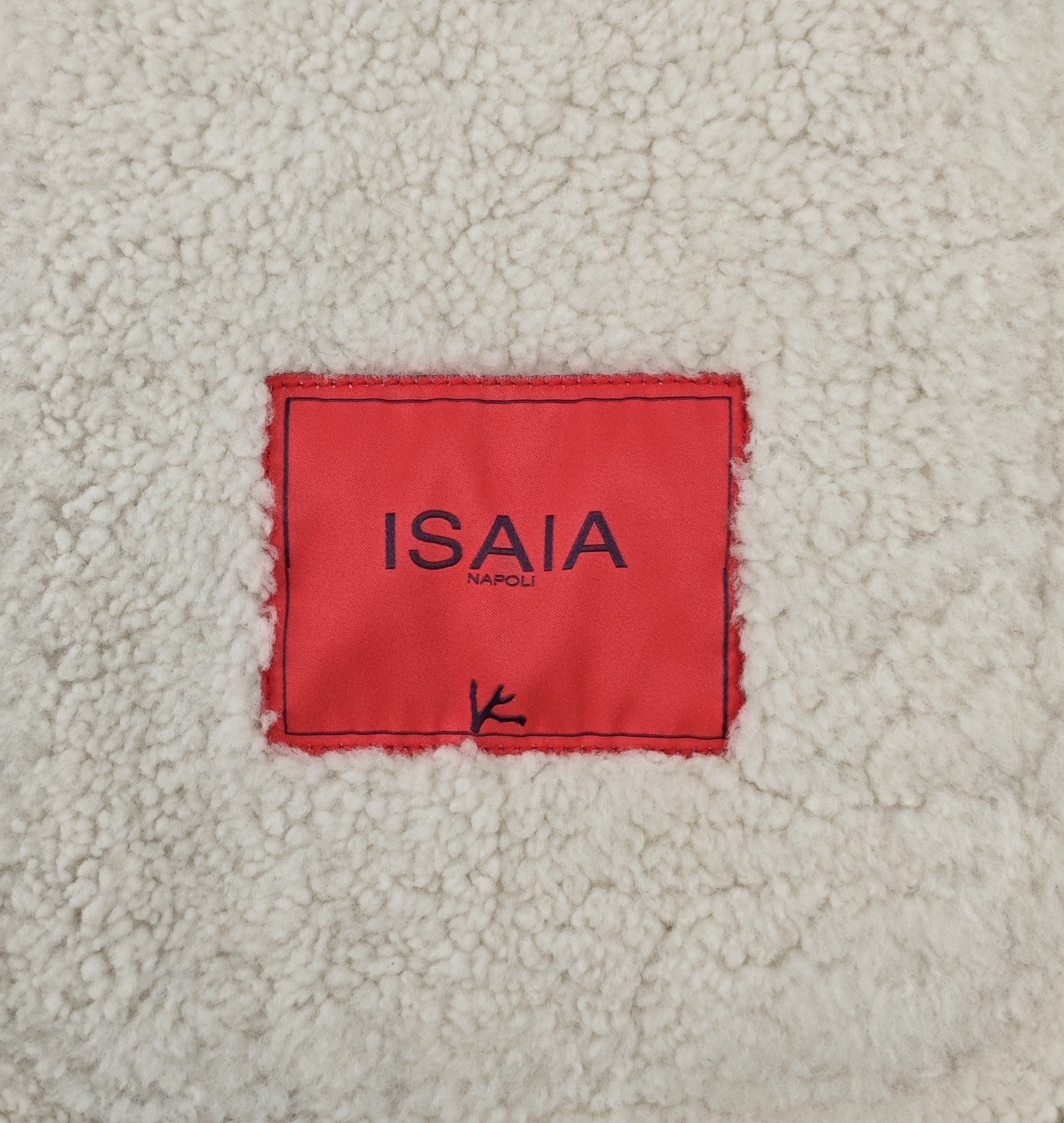 $7275 ISAIA NAPOLI Cognac Brown Aviator Shearling Bomber Jacket 42 US / 52 EU