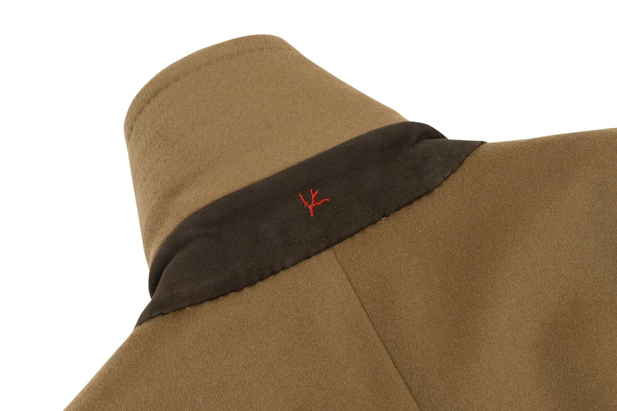 5900$ ISAIA NAPOLI Camel Single Breasted Overcoat Coat Wool 38 US / 48 EU