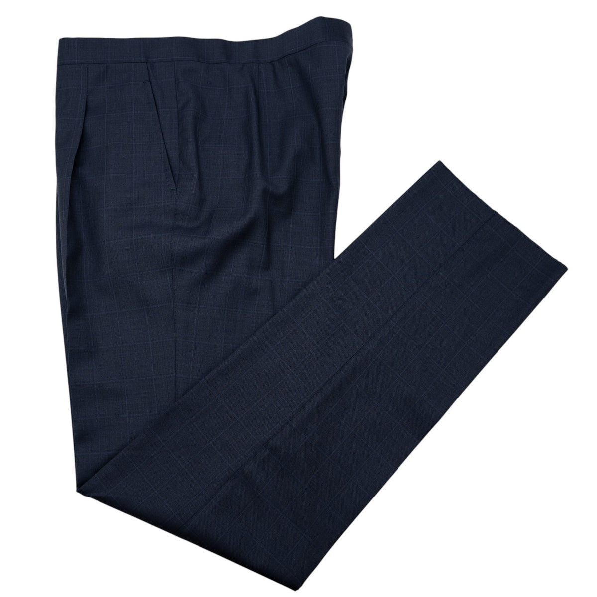 Sartoria DALCUORE NAPOLI Total Hand-Sewn Suit Blue Wool 120's 46 US / 56 EU