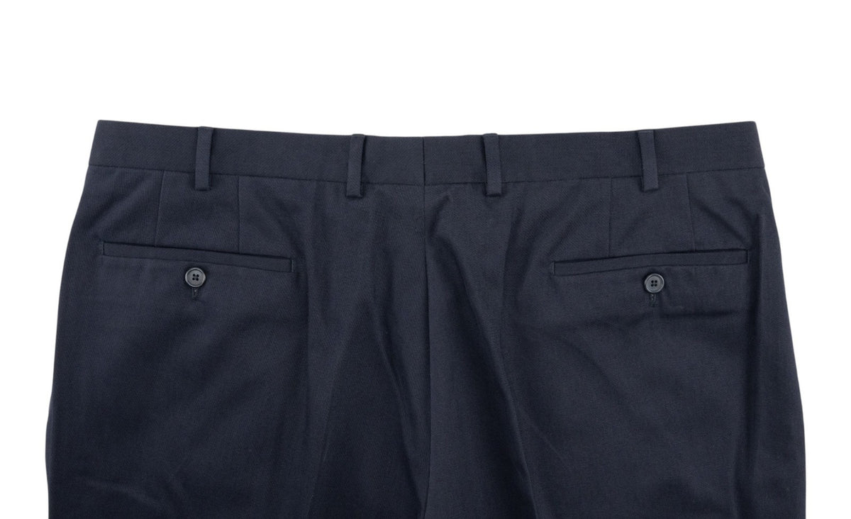 700$ BURBERRY LONDON Blue Navy Chino Cotton Pant Regular Fit 42 US / 58 EU