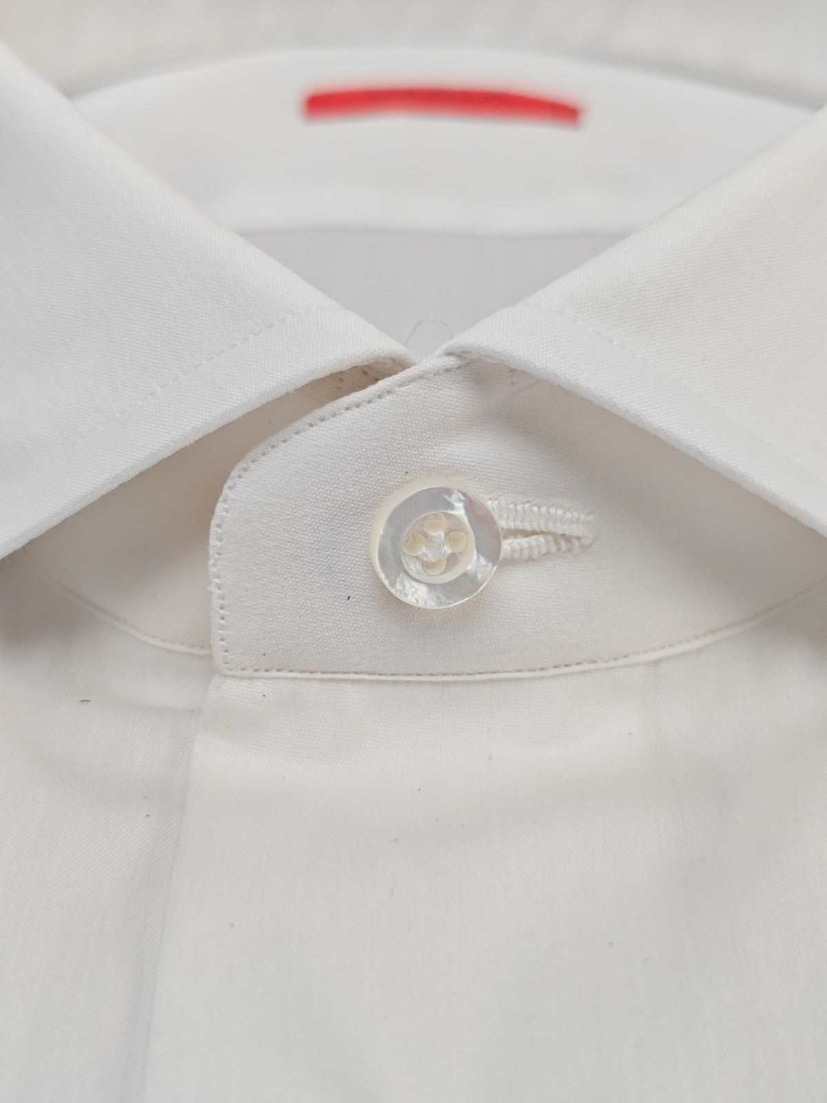 780$ ISAIA "Mix" Comfort Project Dress Shirt White Stretch Cotton 18 - 45  4E
