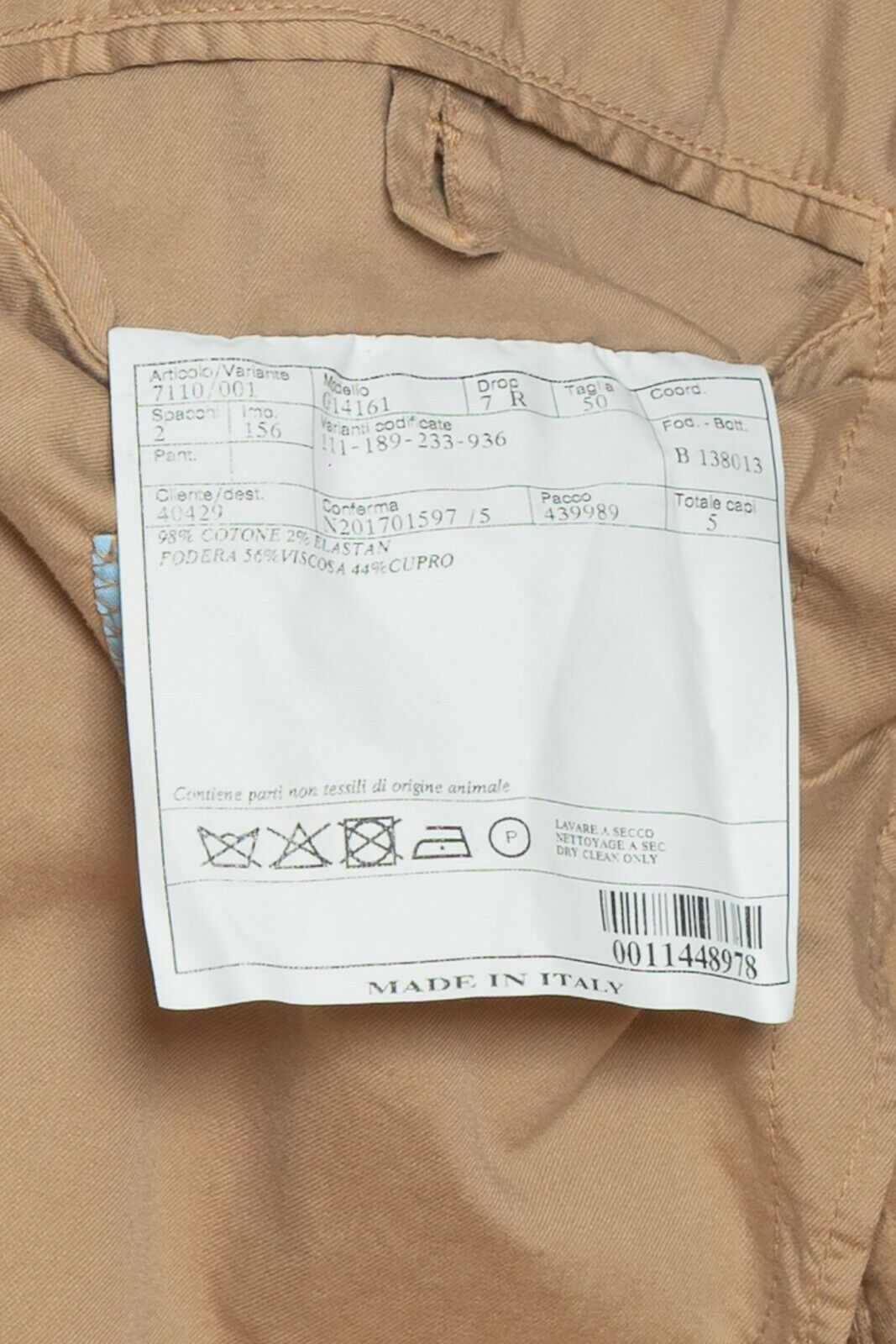 1100$ BELVEST Sartorial Jacket Beige Solid Pure Washed Cotton Drop 7 Slim Fit