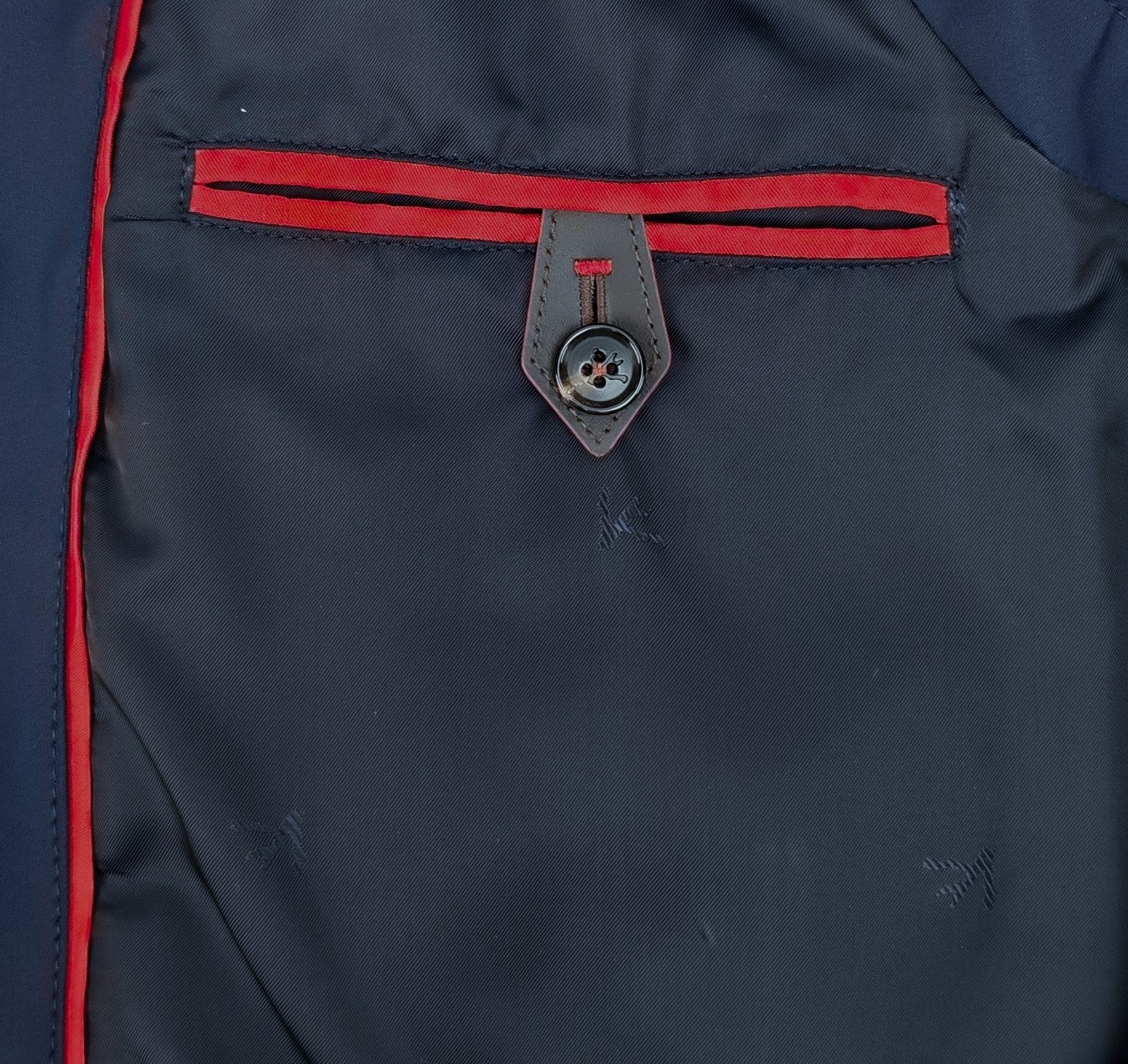 $2750 ISAIA NAPOLI Blue Navy Zip Vest Techno Wool - Silk 40 US / 50 EU R