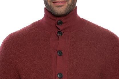 2400$ GIORGIO ARMANI Bomber Jacket Coat Burgundy Cashmere 38 US / 48 EU