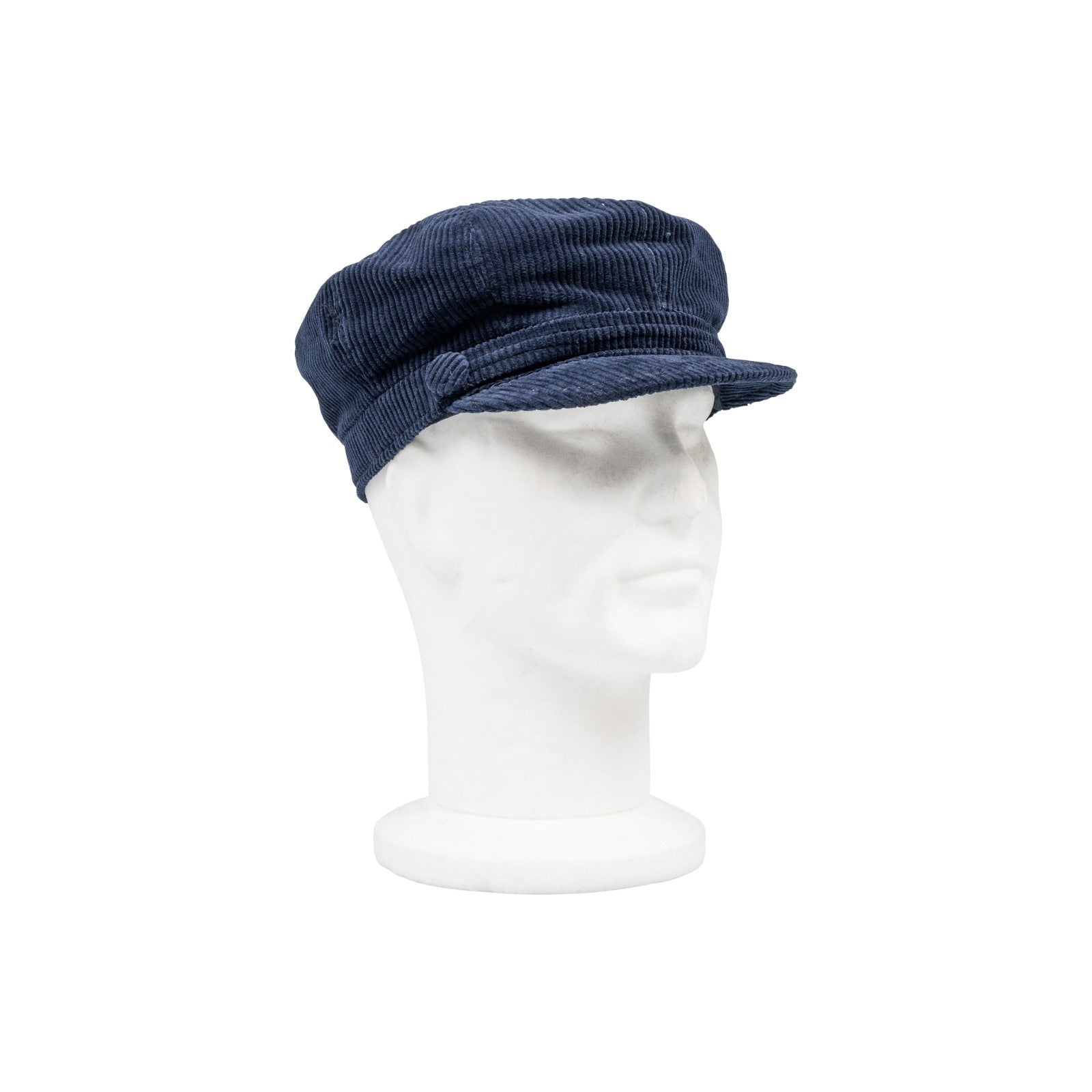 $210 RUBINACCI NAPOLI Blue Hat Fisherman Cap Flat Cap Corduroy Cotton
