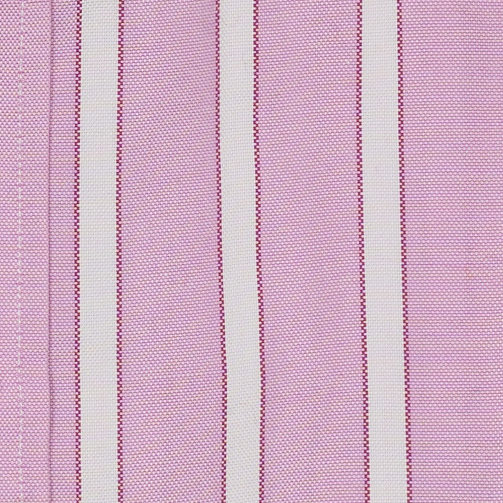 520$ RUBINACCI NAPOLI Pink Striped Hand-Sewn Shirt Classic Fit  15.75 - 40  3F