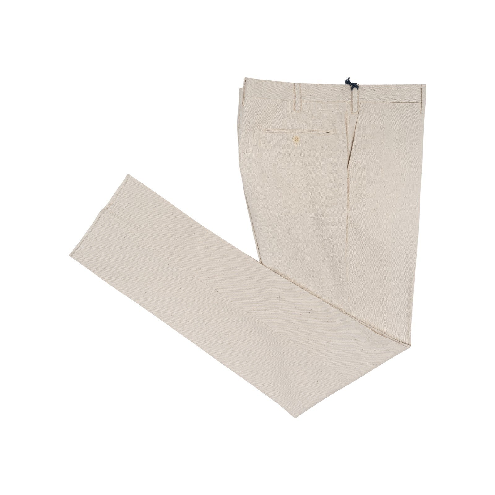625$ RUBINACCI NAPOLI Ivory Trouser Pant Gabardine Cotton 40 US / 56 EU