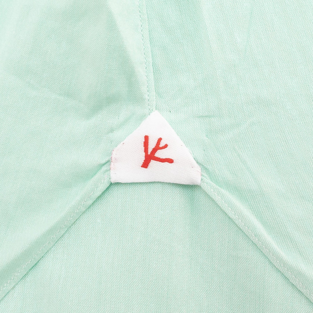 730$ ISAIA "Mix" Dress Shirt Aquamarine Solid Fine Cotton Hand - Sewn 17 - 43