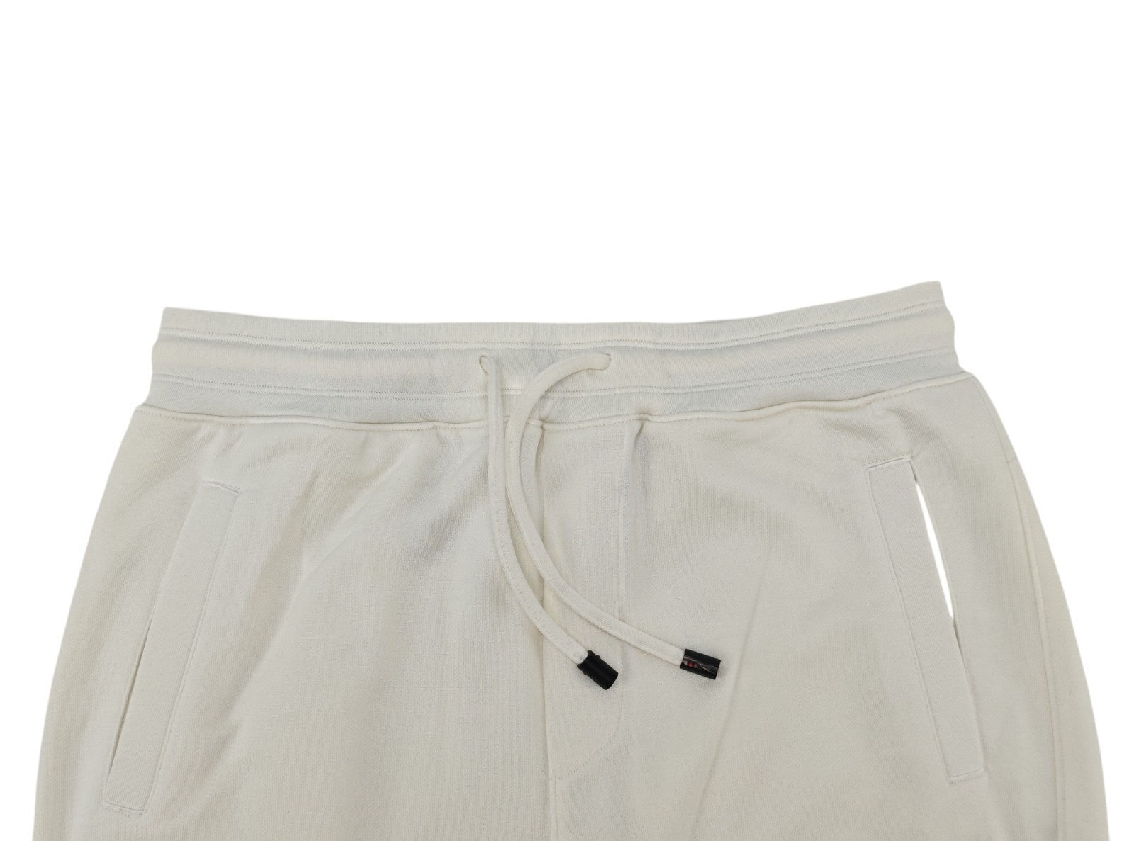 $2600 ISAIA NAPOLI Ivory Tracksuit Jogging Jersey Cotton - Silk Size M