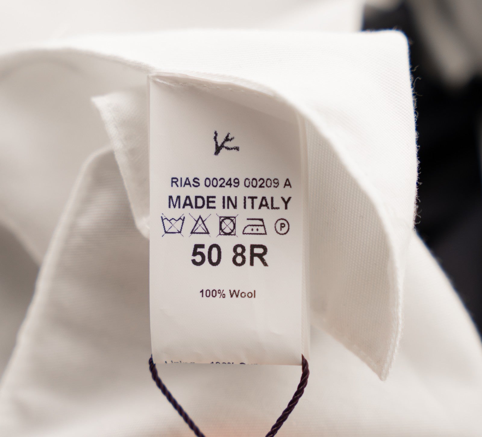 1650$ ISAIA NAPOLI Hand-Sewn Tapered Dress Pant Wool Blue Navy 34 US / 50 EU  8R