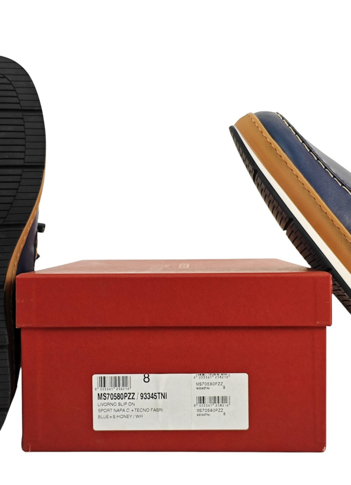 850$ TESTONI "Livorno" SlipOn Casual Loafer Blue Calf 8 UK / 9  US / 42 IT