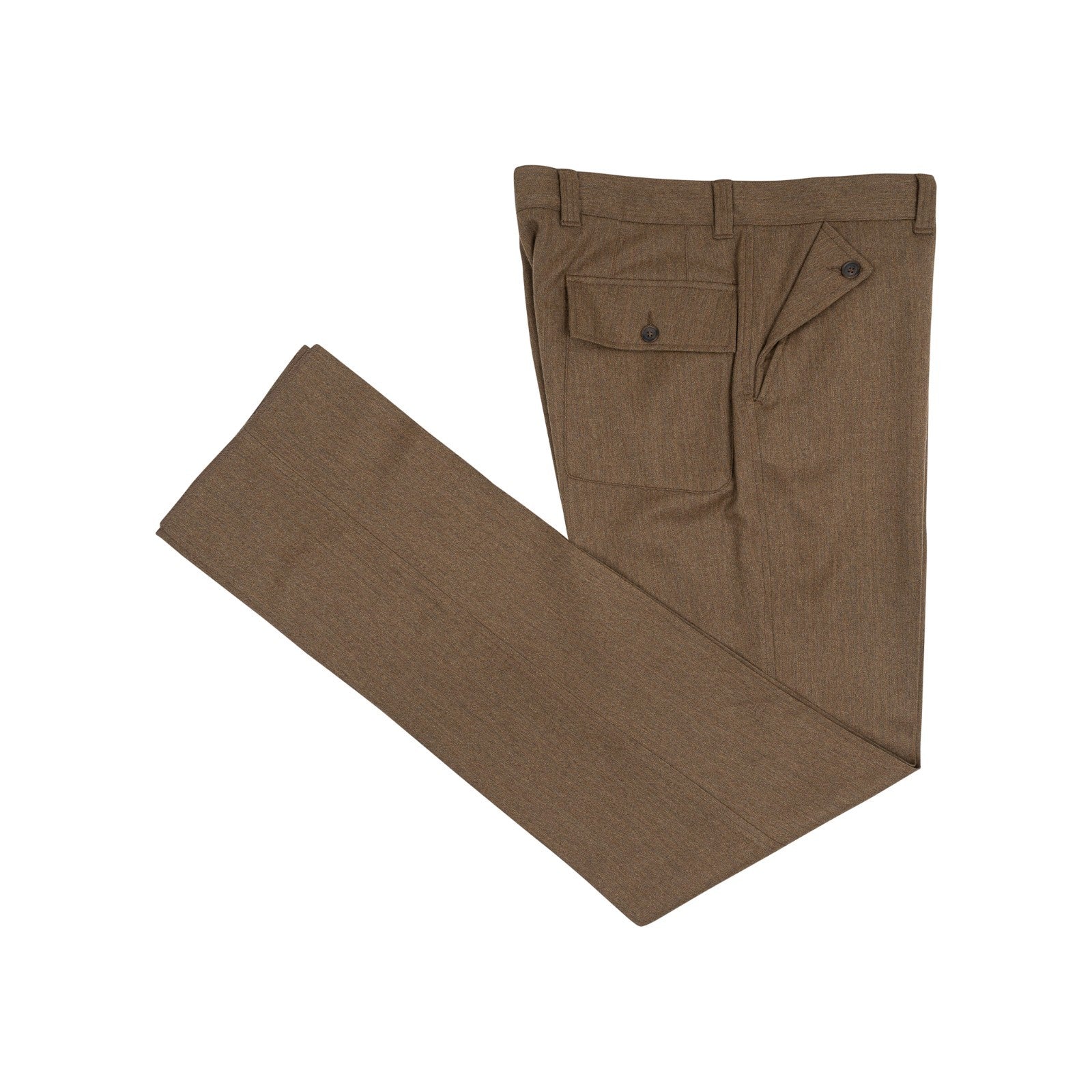 670$ RUBINACCI NAPOLI Brown Trouser Casual Pant  Wool 36 US / 52 EU