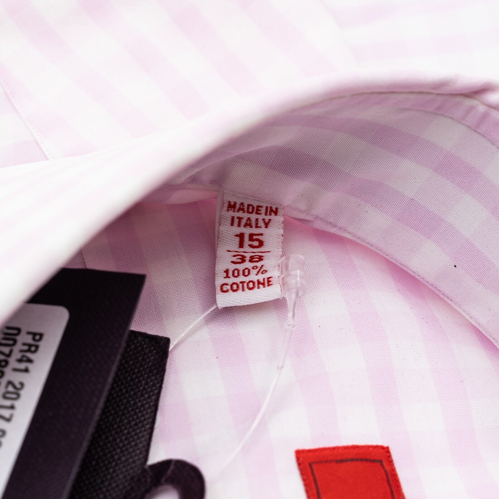 650$ ISAIA NAPOLI Pink Hand-Sewn Checks Casual Shirt Cotton 15 - 38