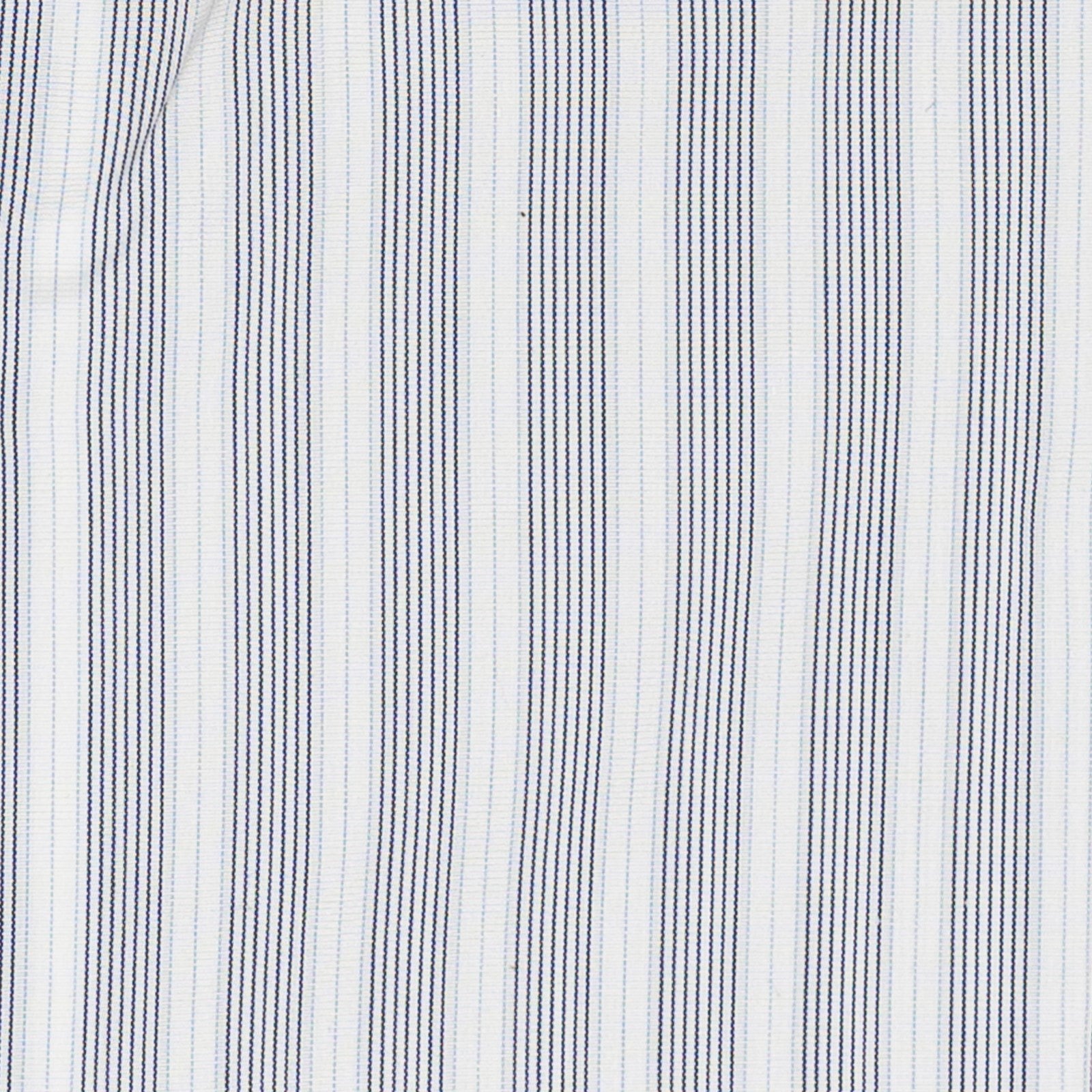 520$ RUBINACCI NAPOLI White Blue Hand-Sewn Striped Shirt Cotton Classic Fit   5R