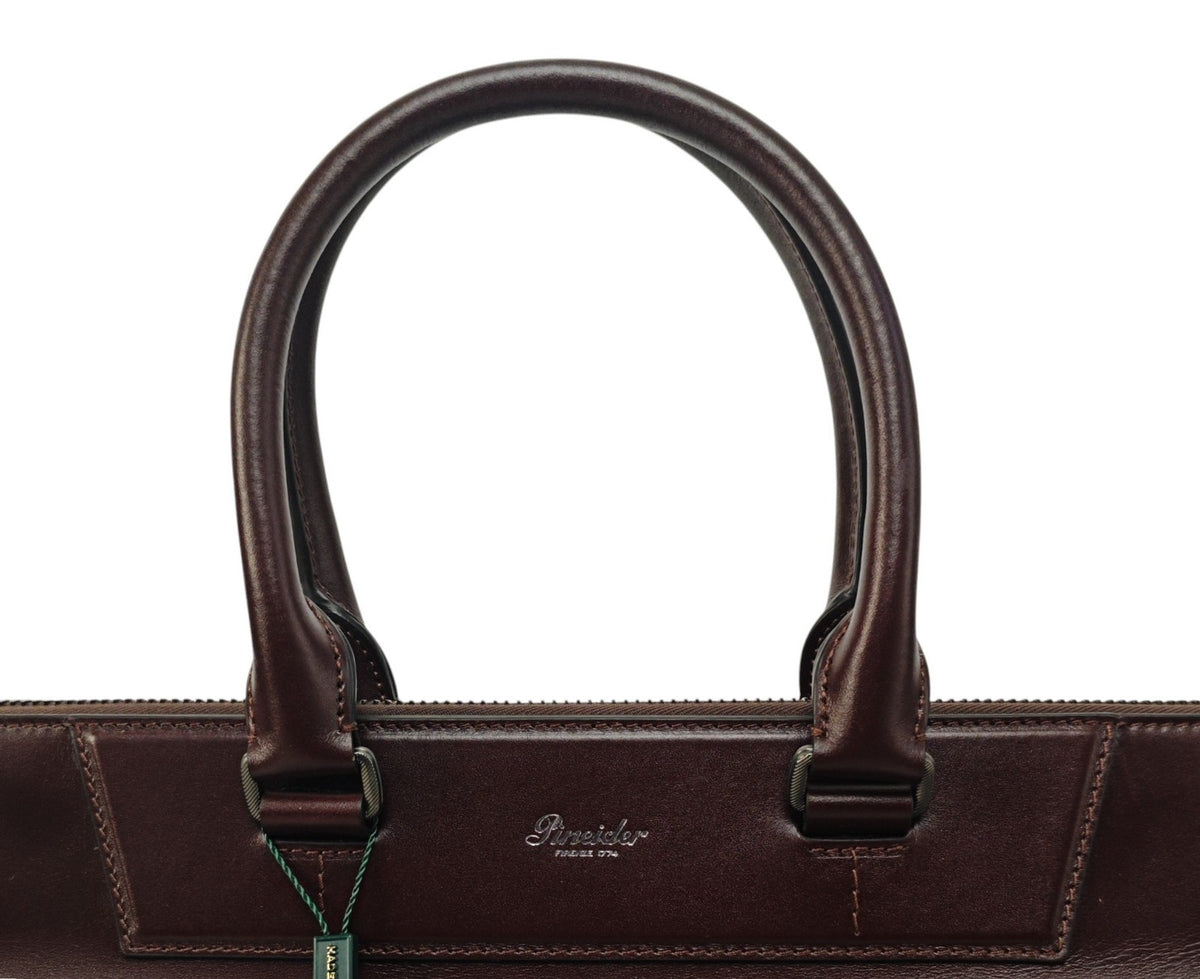 2050$ PINEIDER FIRENZE 1774 "Metro Smooth" Travel Weekend Medium Duffle Bag Rum