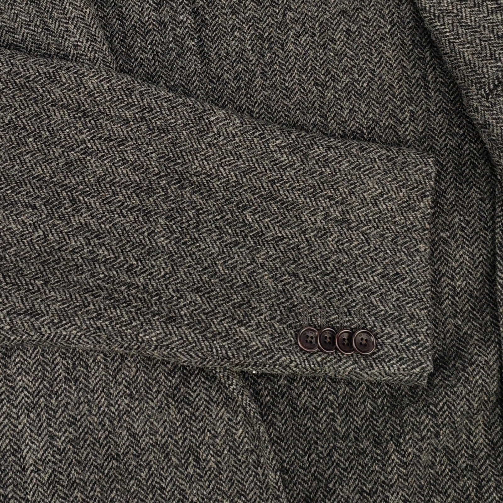 1700$ ETRO MILANO Gray Herringbone Wool Blazer Made in Italy 44 US / 54 IT