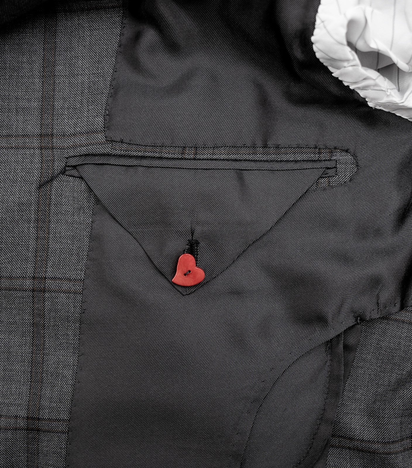 Sartoria DALCUORE NAPOLI Total Hand-Sewn Suit Gray Wool 120's 36 US / 46 EU