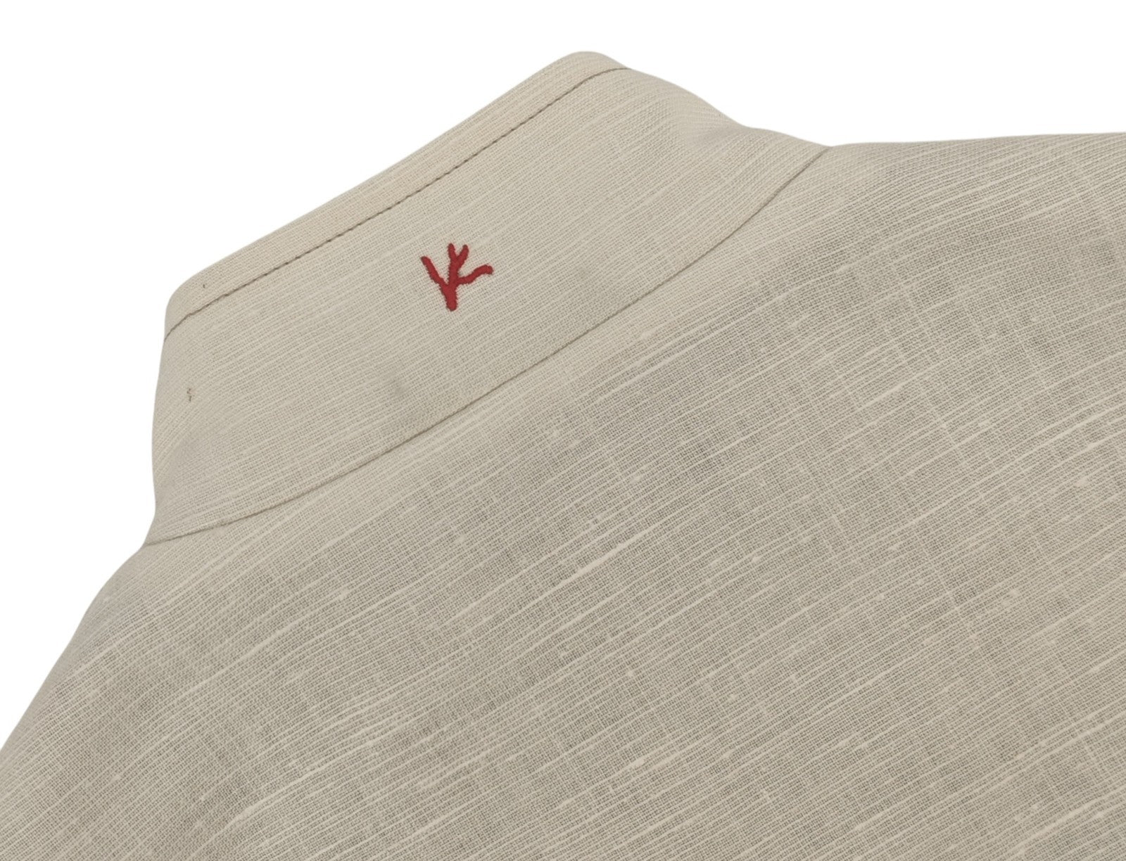 $3100 ISAIA Beige / Ivory Field Vest Jacket Techno Wool - Linen 38 US / 48 EU R