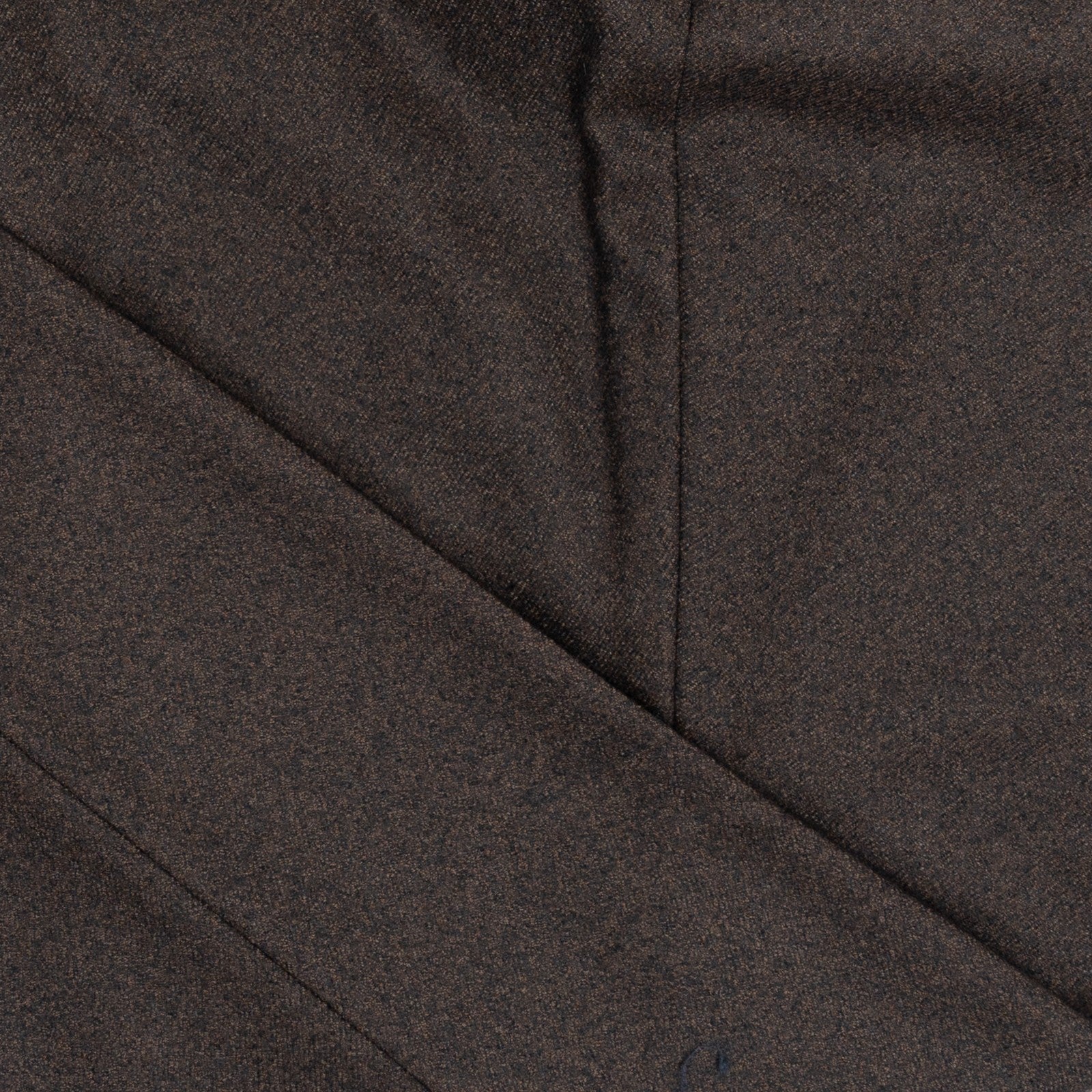 670$ RUBINACCI NAPOLI "Manny" Brown High Rise Pant Flannel Wool 38 US / 54 EU