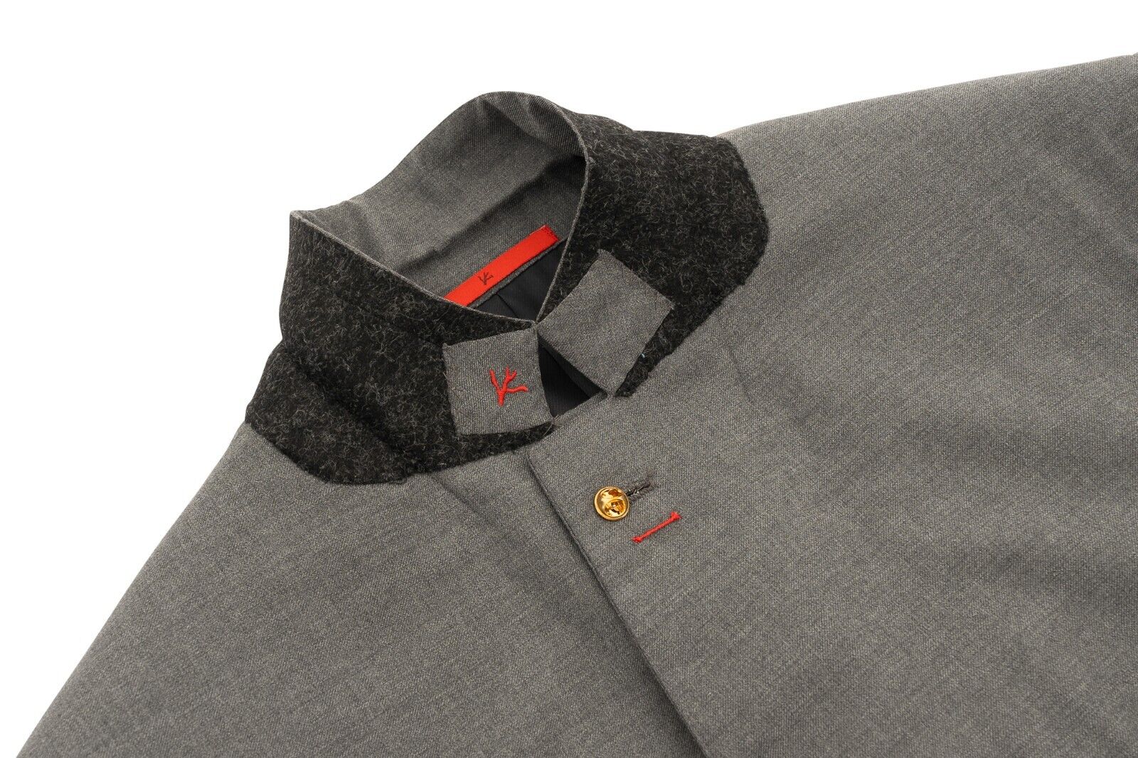 $5200 ISAIA NAPOLI Gray Jacket Sport Coat Wool 160's Aquaspider 52 US / 62 EU