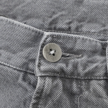 795$ ISAIA NAPOLI "Chiaia" Gray Denim Jeans 5 Pocket Pant Cotton 32 US / 48 EU