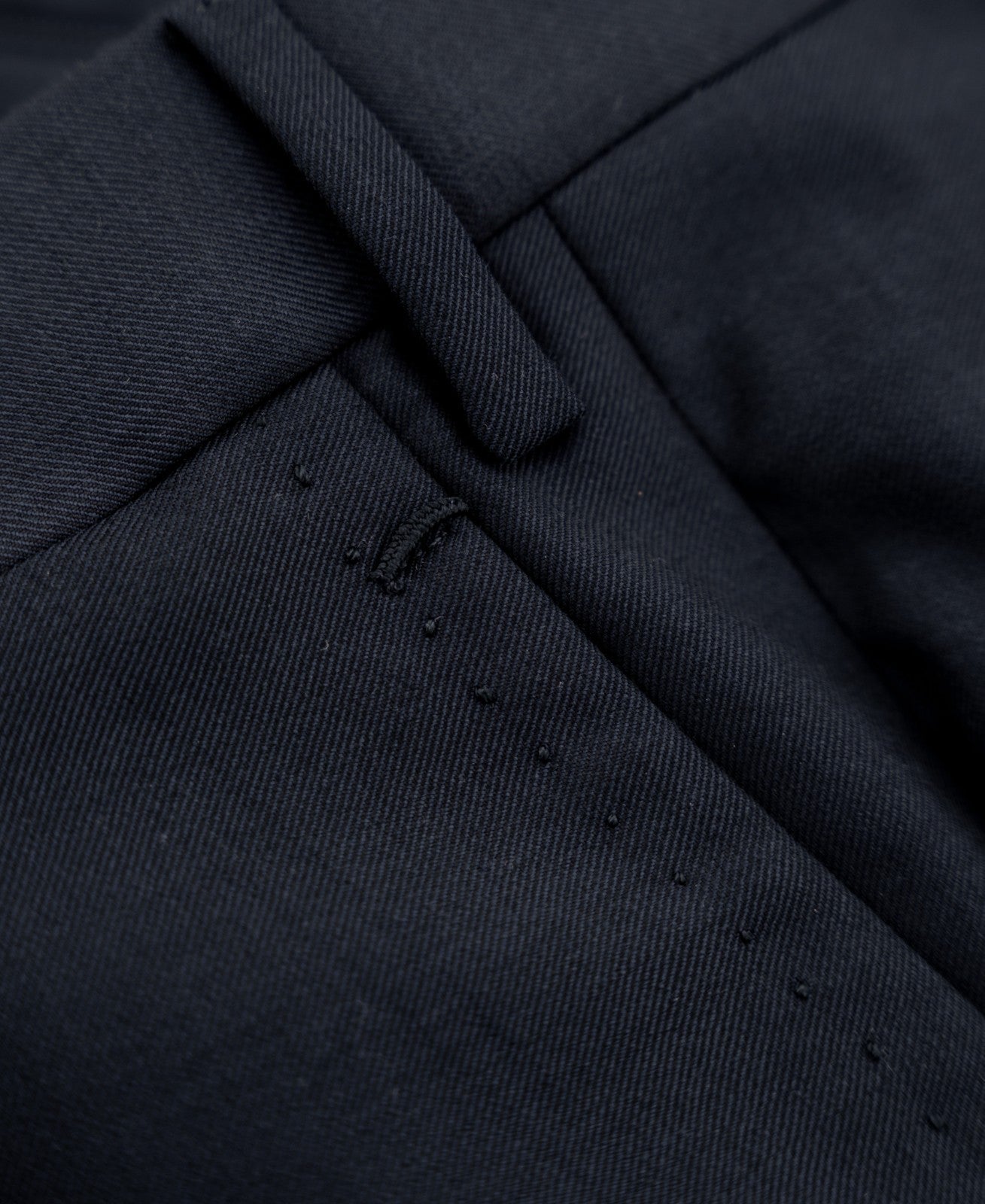 1750$ ISAIA Hand-Sewn Tapered Dress Pant Wool 160's Blue Navy 40 US / 56 EU  8R