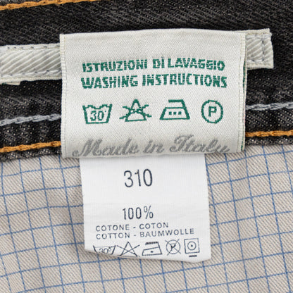 415$ LUIGI BORRELLI NAPOLI Washed Dark Grey Denim Jeans Cotton 35 US / 51 EU