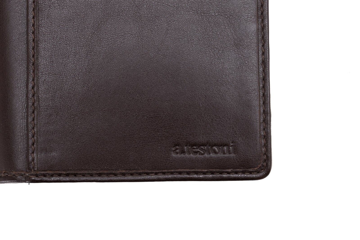 $4200 Testoni Bologna Chocolate Clutch Bag Travel Wallet Genuine Alligator