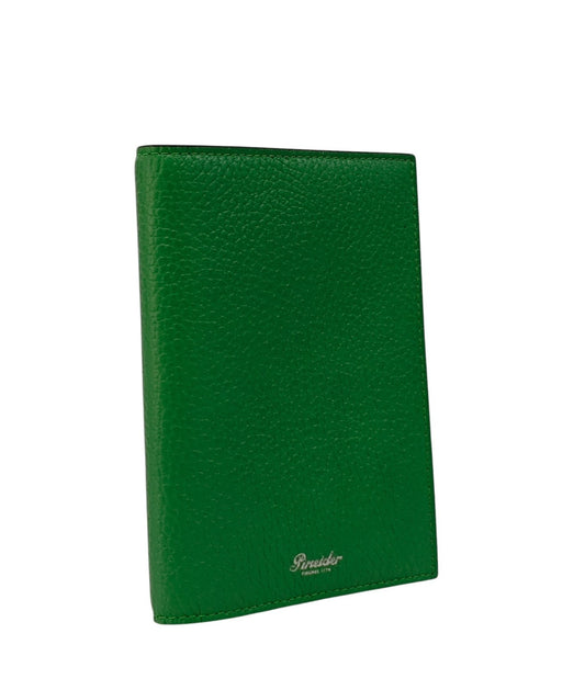 220$ PINEIDER FIRENZE 1774 "Bottolato" Passport Holder Grain Calf Green