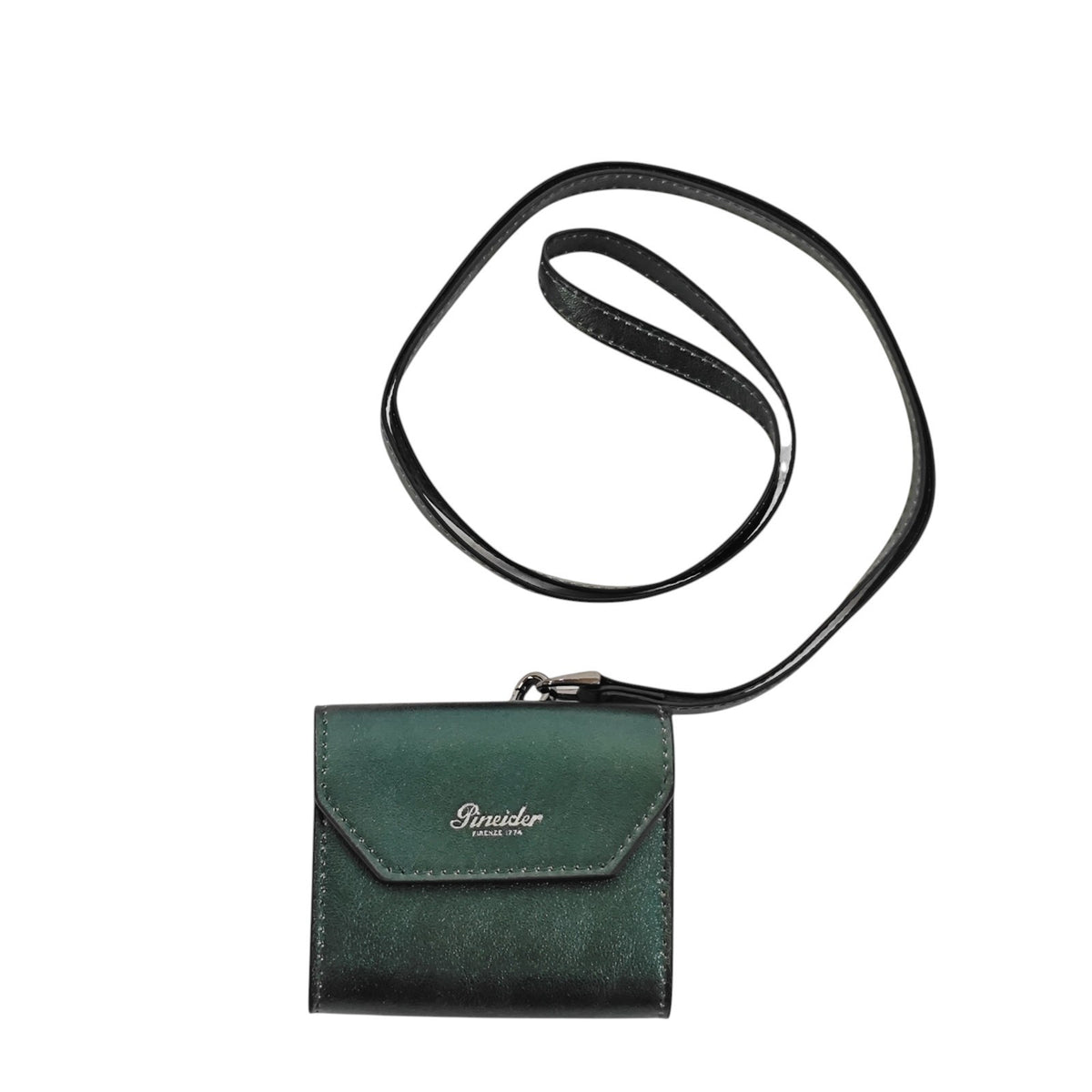 150$ PINEIDER FIRENZE 1774 Headphones Airpods Holder Calf Laminated Green