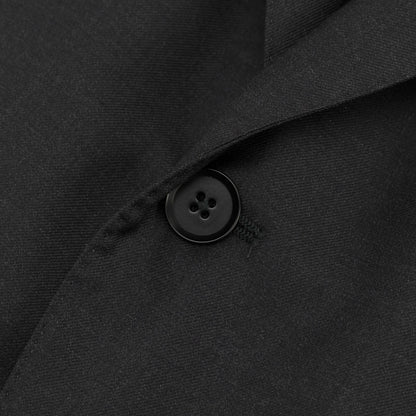 $6600 ISAIA "Sanita" Dark Gray Suit Fine Wool 4 Season Solid 50 US / 60 EU 7R