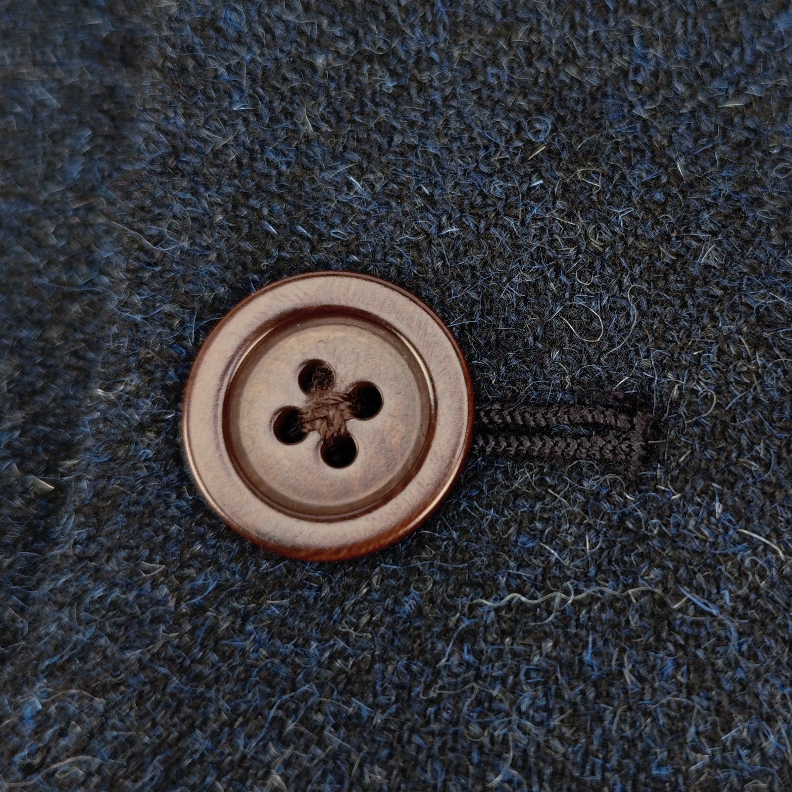 1450$ BURBERRY Blue Navy 3/2 Roll Jacket Sport Coat Flannel Wool 40 US / 50 IT