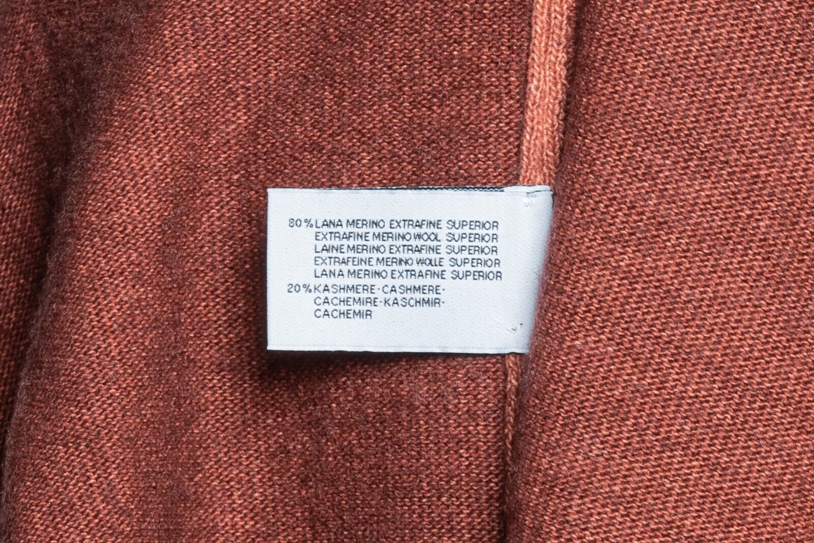 DELLA CIANA Cashmere Half Zip Sweater Merinos Wool / Cashmere 40 US / 50 EU