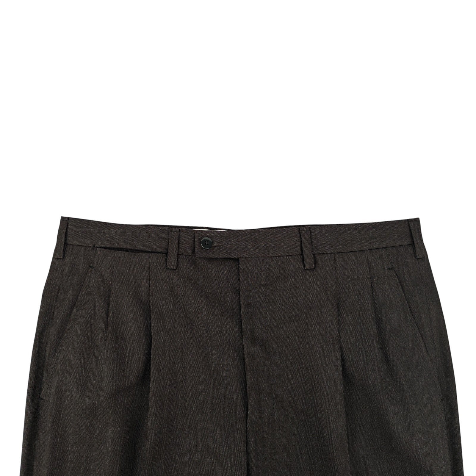 $7500 KITON NAPOLI Dark Brown Suit Total Handmade Wool Super 150’s 40 US / 50 IT