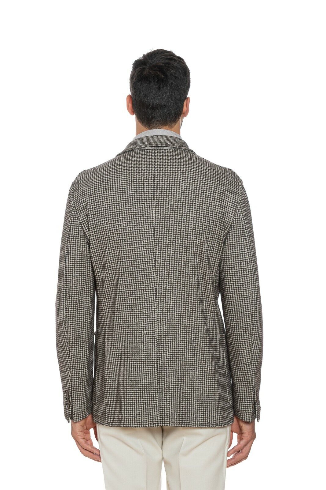 $2280 BELVEST Double Breasted Jacket Brown Wool Houndstooth 40 US / 50 EU 8R