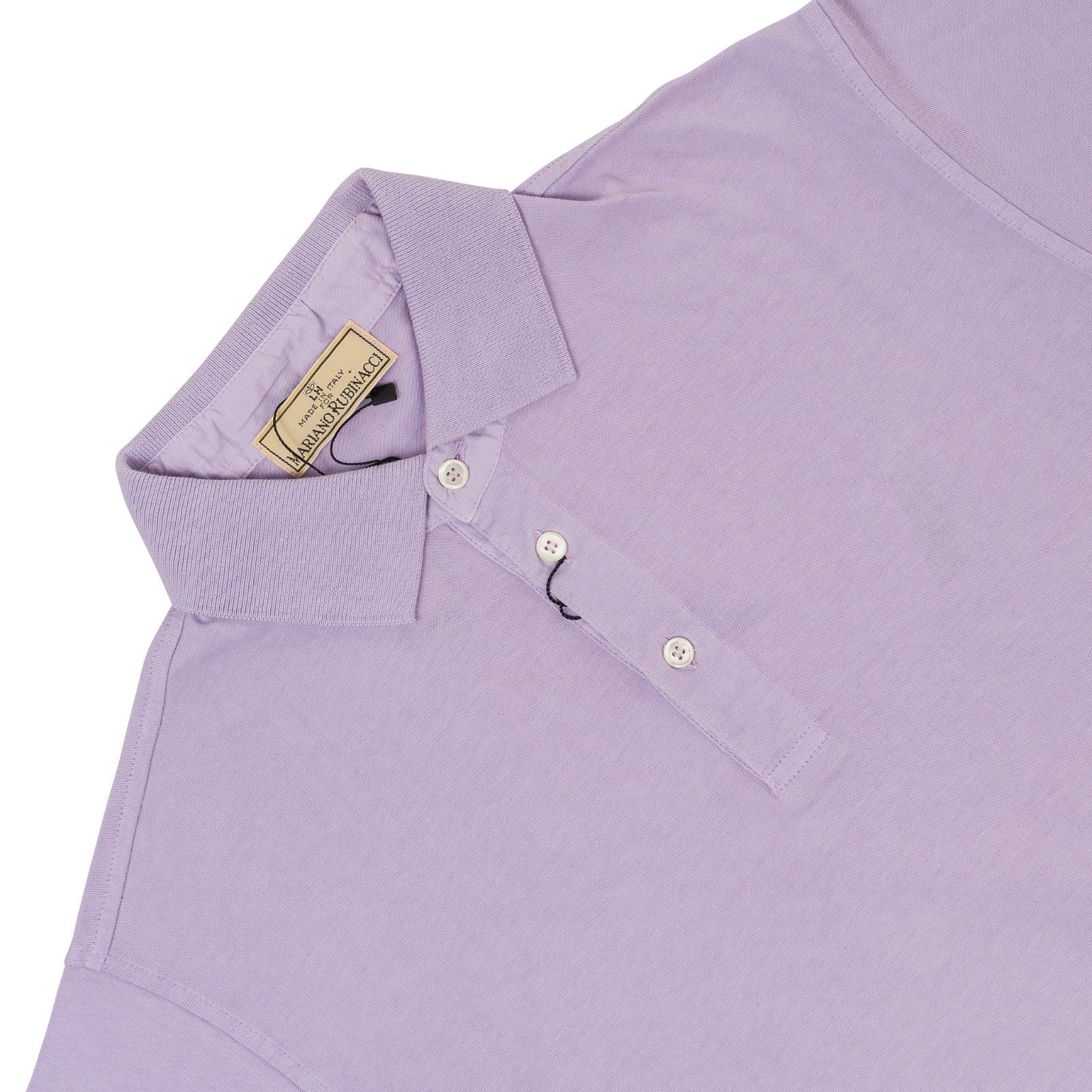 320$ RUBINACCI NAPOLI Lilac Polo Delavè Cotton 42 US / 52 EU