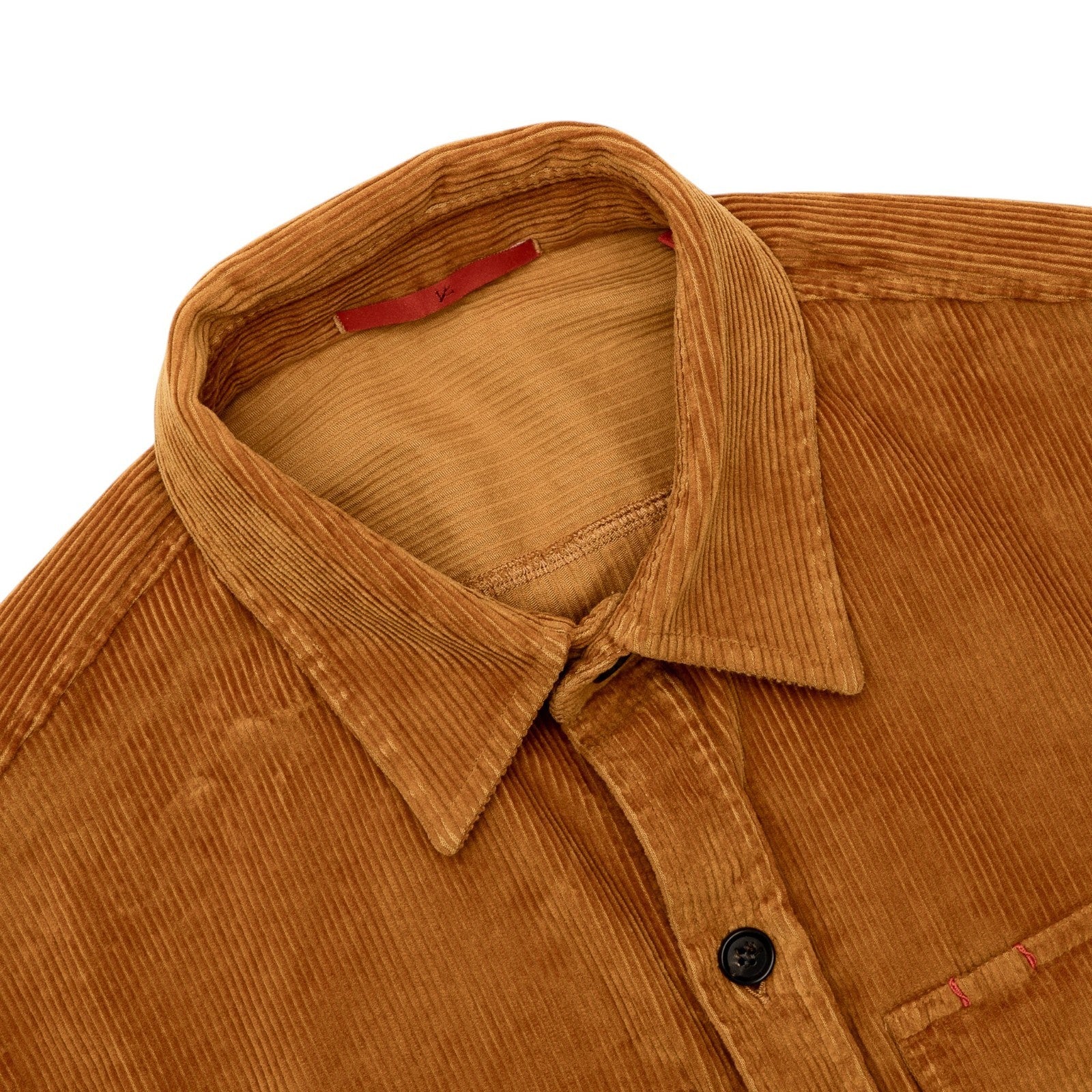 $1250 ISAIA Rust Hand-Sewn Overshirt Jacket Corduroy Cotton Comfort Project