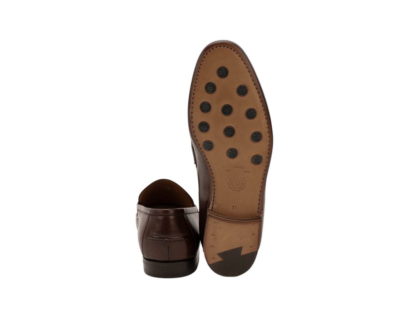 1655$ Luxury EDWARD GREEN Leather Penny Loafer Shoes Handmade Dark Brown
