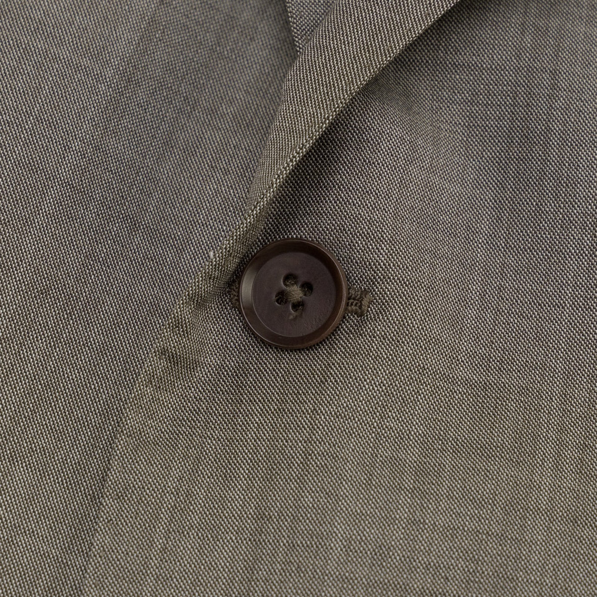 $7255 ISAIA NAPOLI "Sanita" Taupe Suit Extralight Fine Wool 50 US / 60 EU 8R