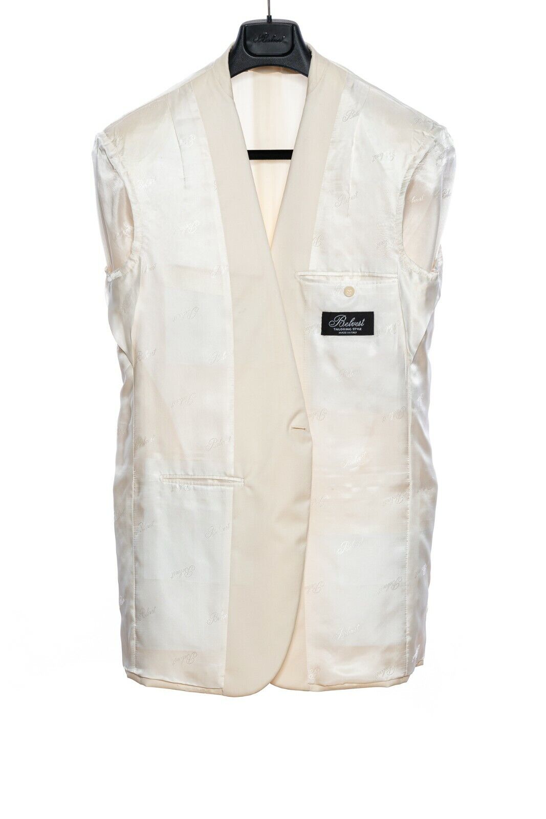 $2590 BELVEST Ivory Fine Wool 110's Formal Jacket 38 US / 48 EU Drop 8C  