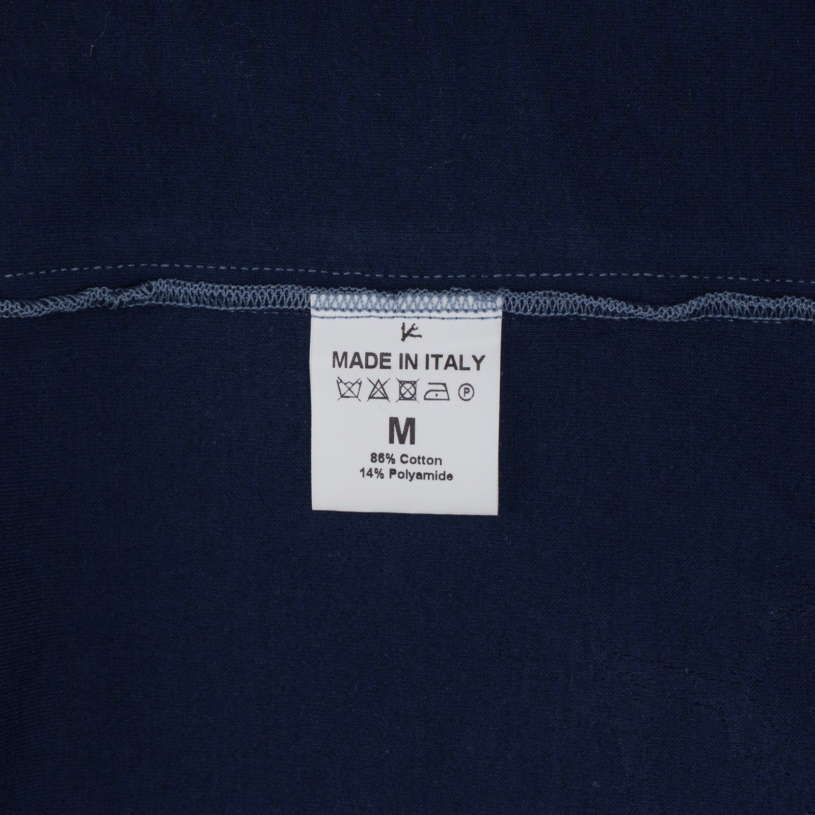 $1450 ISAIA NAPOLI Blue Hooded Track Jacket Jersey Cotton Size M