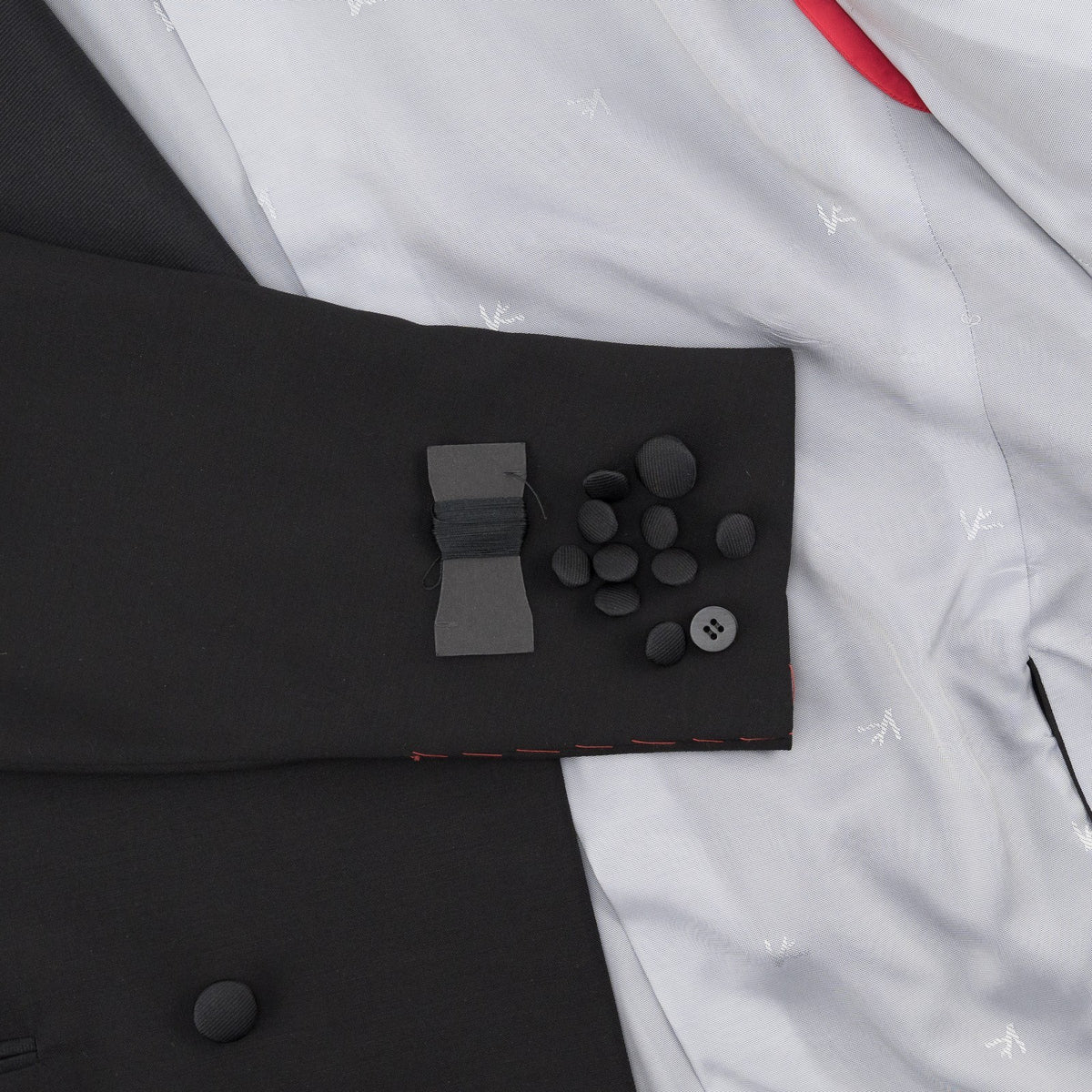 $7120 ISAIA NAPOLI "Capri" Black Tuxedo Suit Wool - Mohair 42 US / 52 EU 8R