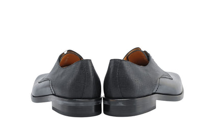 1250$ TESTONI Derby Shoes Calf Blue Navy 8 UK / 9 US / 42 IT